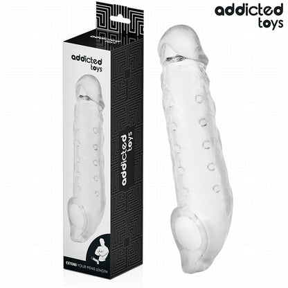 ADDICTED TOYS EXTENSaO DE PeNIS TRANSPARENTE TAMANHO S 23 CM