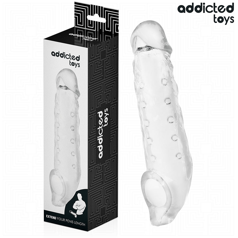 ADDICTED TOYS BAINHA DE PeNIS TRANSPARENTE TAMANHO M 27 CM