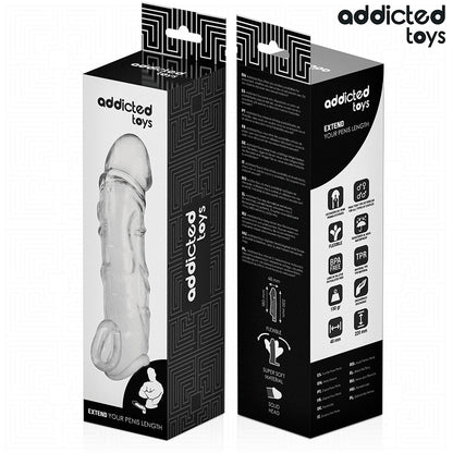 ADDICTED TOYS EXTENSaO DE PeNIS TRANSPARENTE 27 CM