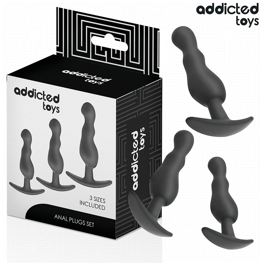ADDICTED TOYS CONJUNTO DE 3 PLUG ANAL MODELO 1