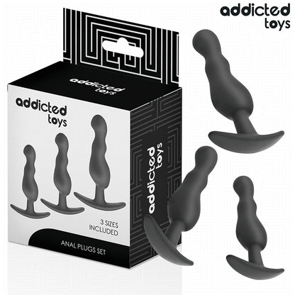 ADDICTED TOYS CONJUNTO DE 3 PLUG ANAL MODELO 1