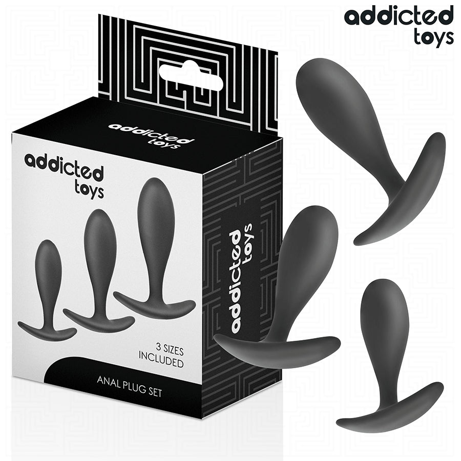 ADDICTED TOYS CONJUNTO DE 3 PLUG ANAL MODELO 2