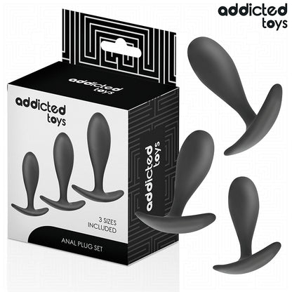 ADDICTED TOYS CONJUNTO DE 3 PLUG ANAL MODELO 2