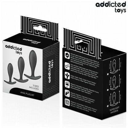 ADDICTED TOYS CONJUNTO DE 3 PLUG ANAL MODELO 2