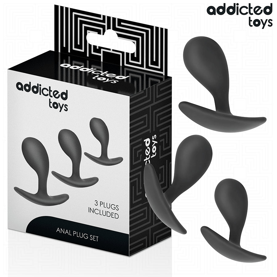 ADDICTED TOYS CONJUNTO DE 3 PLUG ANAL MODELO 3