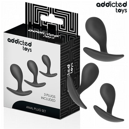 ADDICTED TOYS CONJUNTO DE 3 PLUG ANAL MODELO 3