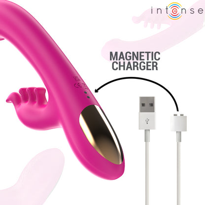 INTENSE CHRISTINA MULTIFUNCIONAL RABBIT VIBRADOR 225 CM ROSA