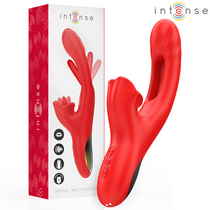 INTENSE JESSICA MULTIFUNCIONAL VIBRADOR ESTIMULAyaO DO CLIToRIS 248 CM VERMELHO