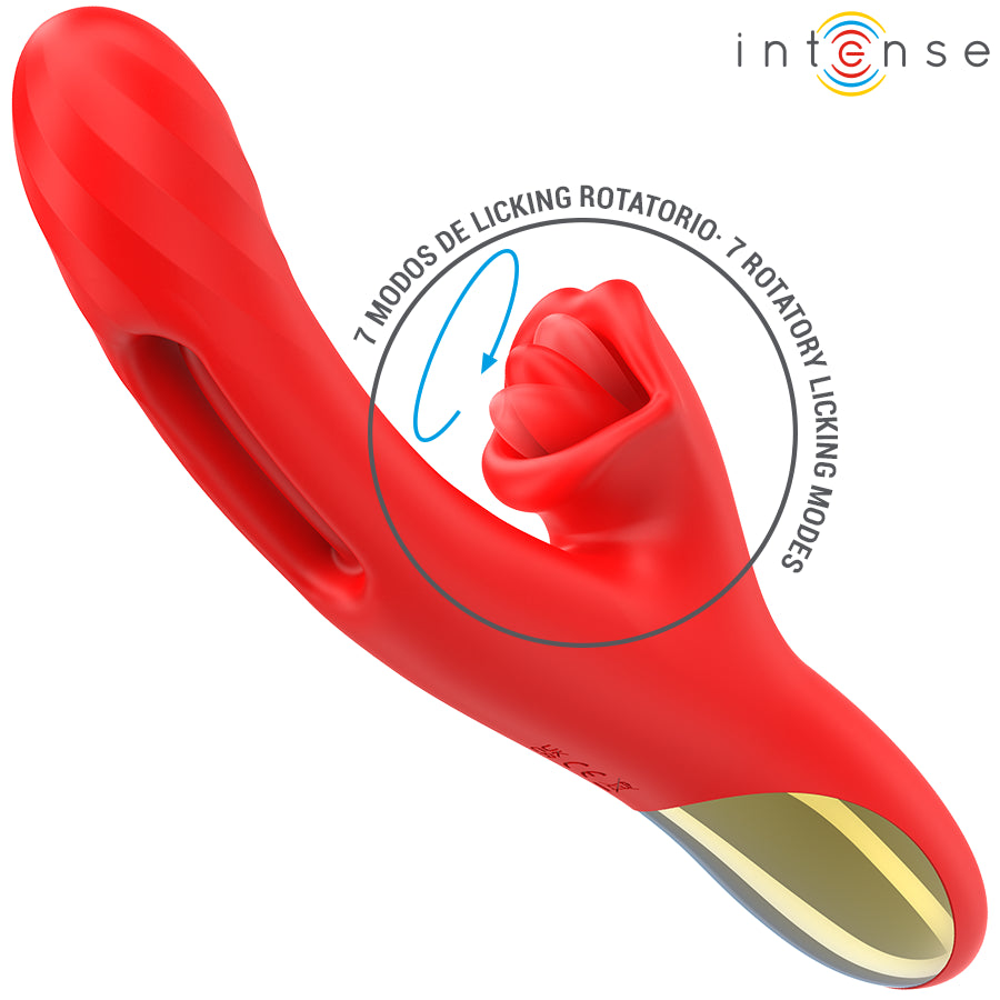 INTENSE JESSICA MULTIFUNCIONAL VIBRADOR ESTIMULAyaO DO CLIToRIS 248 CM VERMELHO