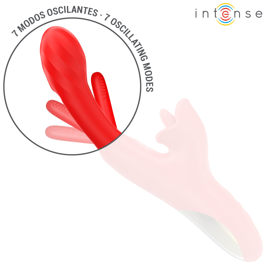 INTENSE JESSICA MULTIFUNCIONAL VIBRADOR ESTIMULAyaO DO CLIToRIS 248 CM VERMELHO
