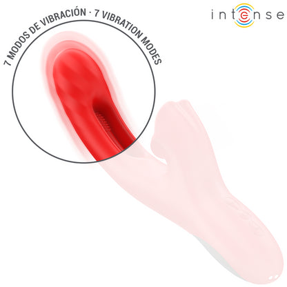 INTENSE JESSICA MULTIFUNCIONAL VIBRADOR ESTIMULAyaO DO CLIToRIS 248 CM VERMELHO