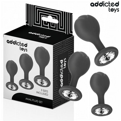 ADDICTED TOYS CONJUNTO DE 3 PLUG ANAL COM JOIA