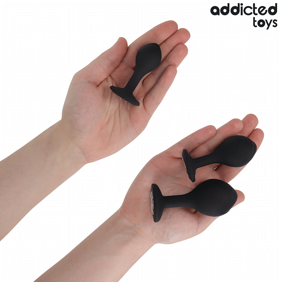 ADDICTED TOYS CONJUNTO DE 3 PLUG ANAL COM JOIA