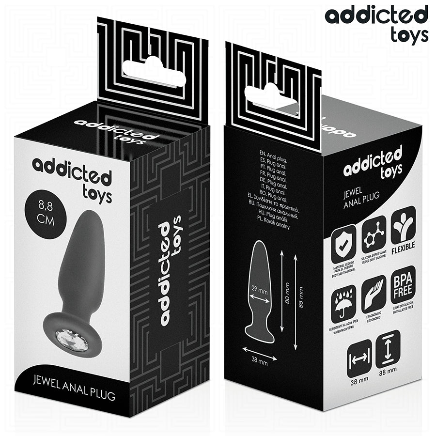 ADDICTED TOYS PLUG ANAL COM JOIA TAMANHO S 88 CM