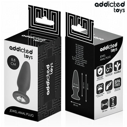 ADDICTED TOYS PLUG ANAL COM JOIA TAMANHO S 88 CM