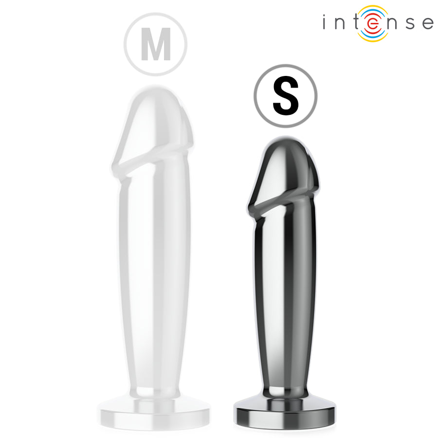 INTENSE PLUG ANAL 10 VIBRAyoES DILDO DE METAL COM CONTROLE REMOTO S