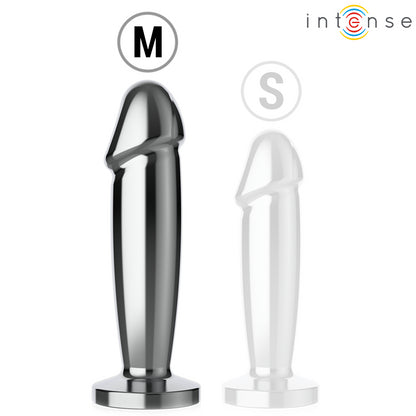 INTENSE PLUG ANAL 10 VIBRAyoES DILDO DE METAL COM CONTROLE REMOTO M