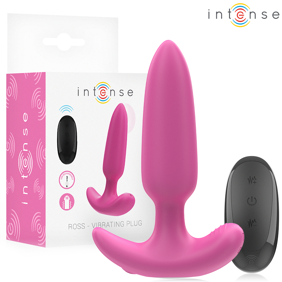 INTENSE ROSS ANAL PLUG 10 VIBRAyoES ROSA CONTROLE REMOTO