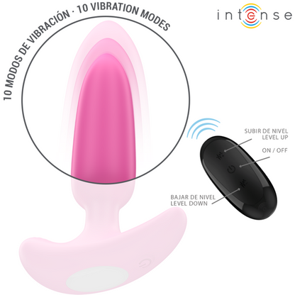 INTENSE ROSS ANAL PLUG 10 VIBRAyoES ROSA CONTROLE REMOTO