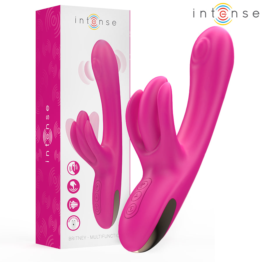 INTENSE BRITNEY MULTIFUNCIONAL RABBIT VIBRADOR 23 CM ROSA