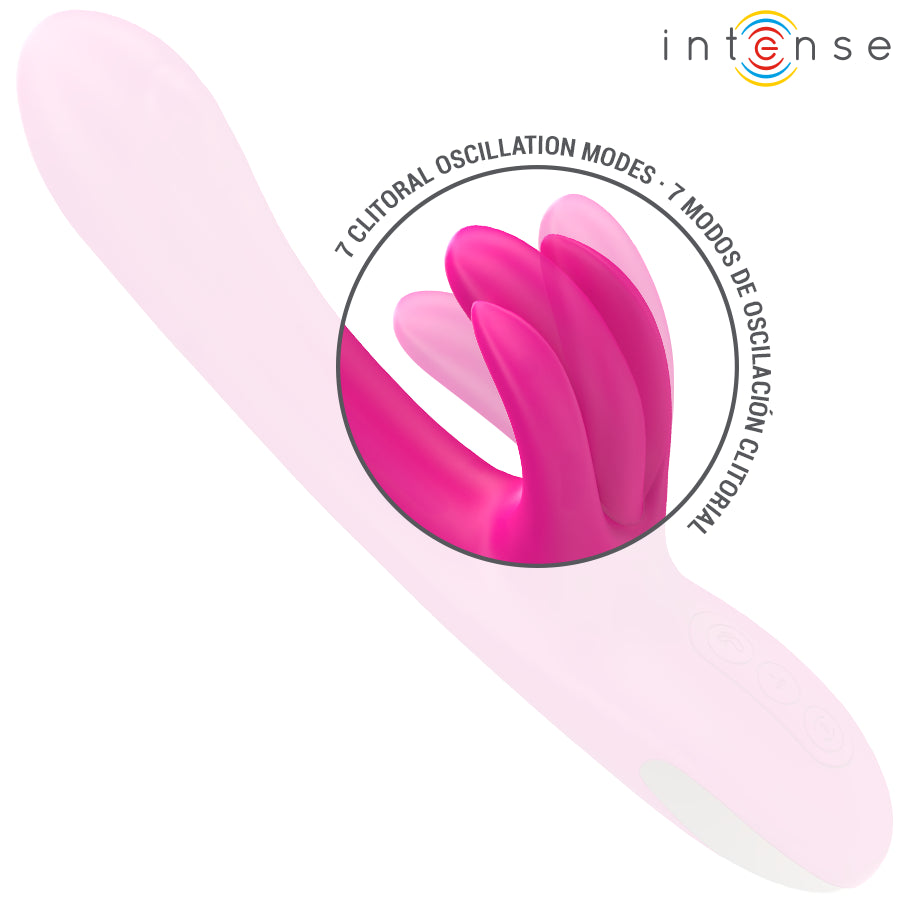INTENSE BRITNEY MULTIFUNCIONAL RABBIT VIBRADOR 23 CM ROSA