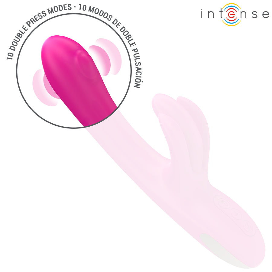INTENSE BRITNEY MULTIFUNCIONAL RABBIT VIBRADOR 23 CM ROSA