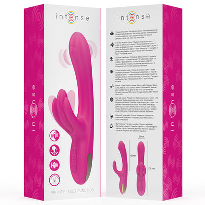 INTENSE BRITNEY MULTIFUNCIONAL RABBIT VIBRADOR 23 CM ROSA
