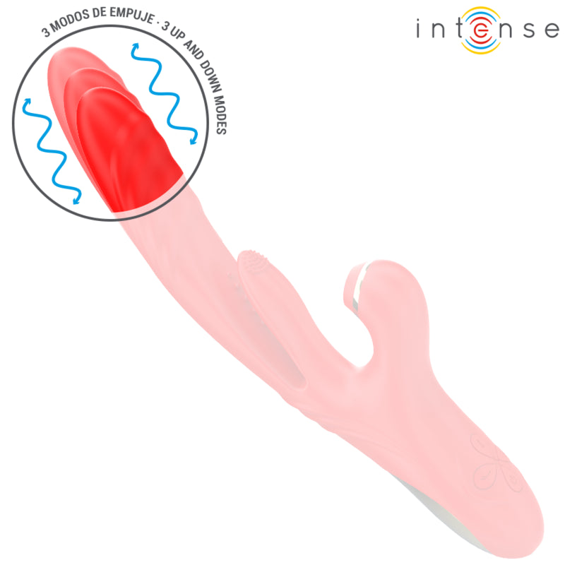 INTENSE VIBRADOR MULTIFUNCIONAL KAROL THRUST STIMULATION ONDAS ESTIMULANTES VERMELHO