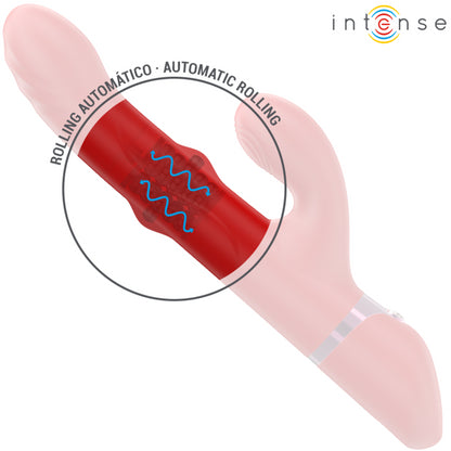 INTENSE LELE VIBRADOR MULTIFUNCIONAL ROTATIVO OSCILAyaO ESTIMULAyaO VERMELHO