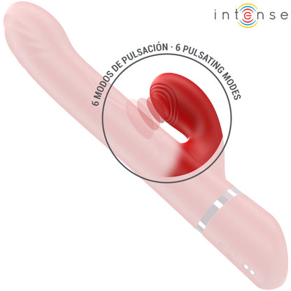 INTENSE LELE VIBRADOR MULTIFUNCIONAL ROTATIVO OSCILAyaO ESTIMULAyaO VERMELHO