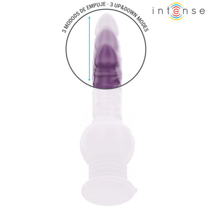 INTENSE VIBRADOR MULTIFUNCIONAL TATUM COM VIBRAyaO PARA CIMA E PARA BAIXO 24 CM ROXO