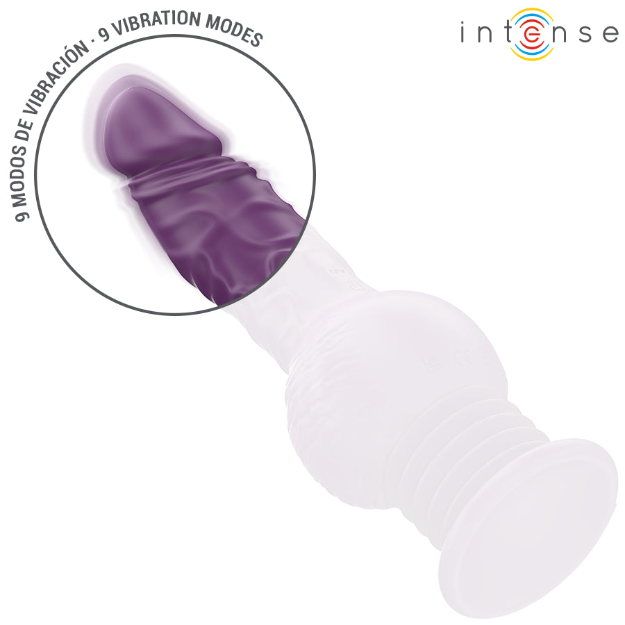 INTENSE VIBRADOR MULTIFUNCIONAL TATUM COM VIBRAyaO PARA CIMA E PARA BAIXO 24 CM ROXO