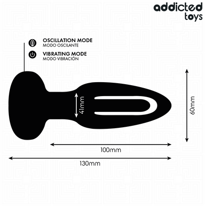 ADDICTED TOYS PLUG ANAL COM LiNGUA VIBRAToRIA E CONTROLE REMOTO