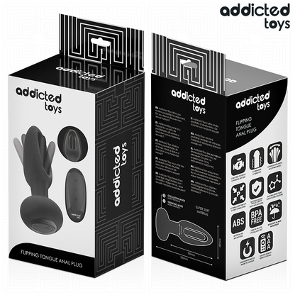 ADDICTED TOYS PLUG ANAL COM LiNGUA VIBRAToRIA E CONTROLE REMOTO
