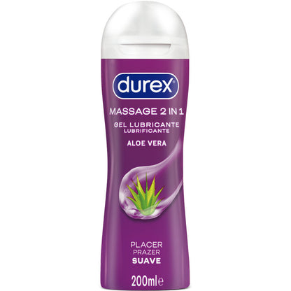 DUREX GEL LUBRIFICANTE DE MASSAGEM SUAVE COM ALOE VERA 200 ML