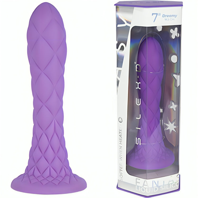 SILEXD DREAMY DILDO FANTASY SILICONA LIQUIDA TERMOREACTIVO VIOLETA 185 CM