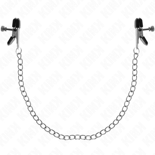 KINK PINyAS DE CORRENTE PLANA PRATA 34 CM