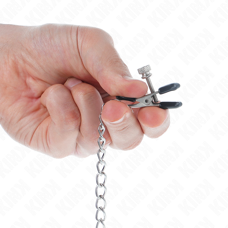 KINK PINyAS DE CORRENTE PLANA PRATA 34 CM