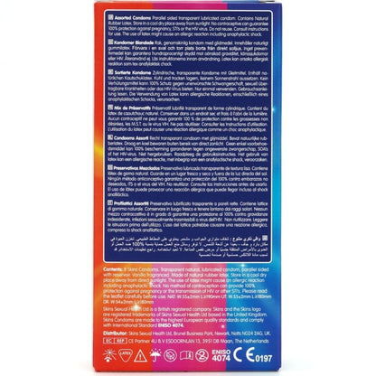 SKINS PACOTE COM 8 PRESERVATIVOS PREMIUM VARIADOS