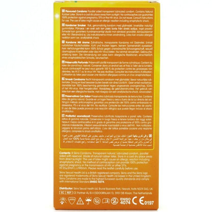 SKINS PRESERVATIVOS BANANA PREMIUM PACOTE COM 8