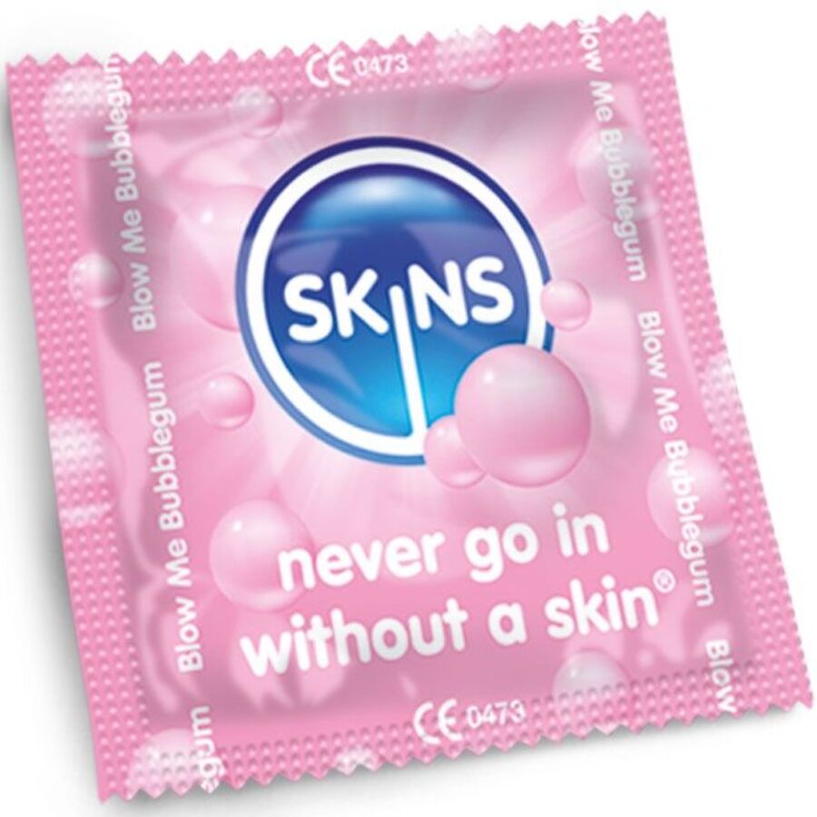 SKINS PRESERVATIVOS BUBBLEGUM PREMIUM PACOTE 4