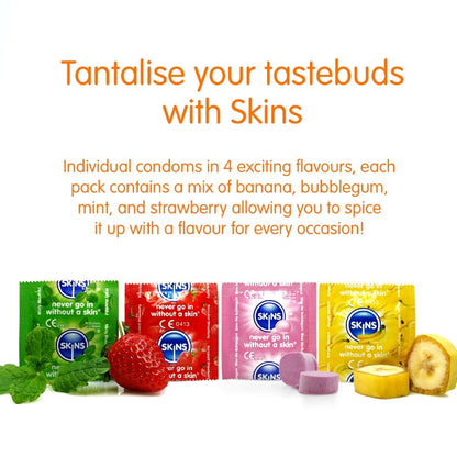 SKINS PRESERVATIVOS PREMIUM MULTI SABORES PACOTE COM 16