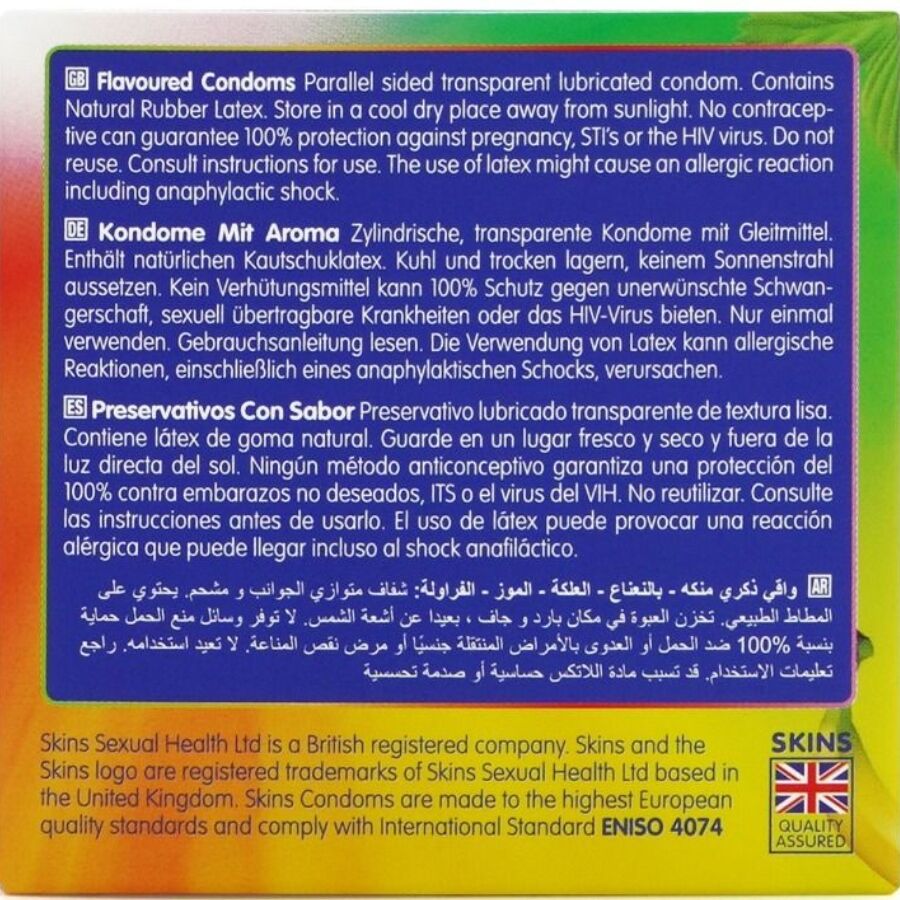 SKINS PRESERVATIVOS PREMIUM MULTI SABORES PACOTE 4