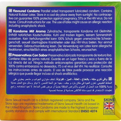 SKINS PRESERVATIVOS PREMIUM MULTI SABORES PACOTE 4