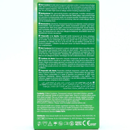 SKINS PRESERVATIVOS MINT PREMIUM PACOTE COM 8