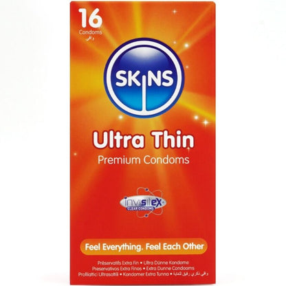 SKINS PRESERVATIVOS ULTRA FINOS PREMIUM PACOTE COM 16