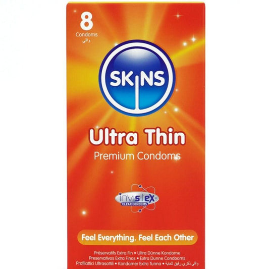 SKINS PRESERVATIVOS ULTRA FINOS PREMIUM PACOTE COM 8