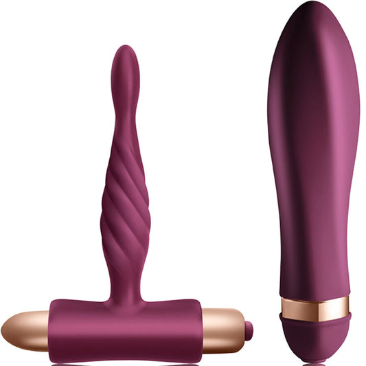 CLIMAXIMUM KIT DARE VIBRADOR TORCIDO PLUG ANAL INICIANTES