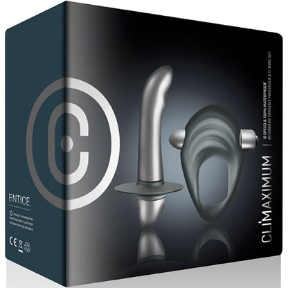 CLIMAXIMUM KIT ENTICE ANEL PENIANO VIBRADOR DE PRoSTATA INICIANTES