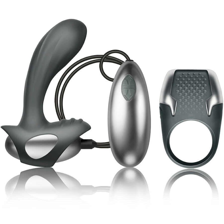CLIMAXIMUM KIT EXCITE ANEL PARA PeNIS MASSAGEADOR DE PRoSTATA COM FIO